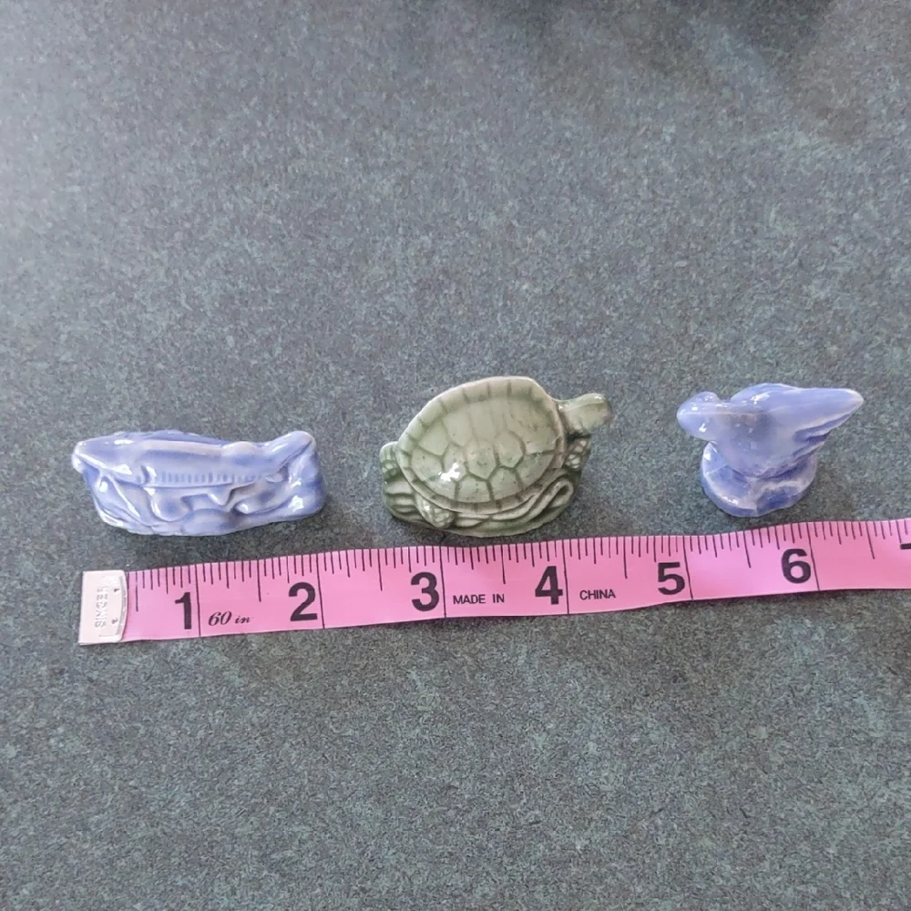 Set of 3 Vintage Wade of England Miniature Ceramic Animal Figurines